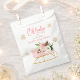 Oh Baby Winter Pink Girl Babydusche Geschenktütchen