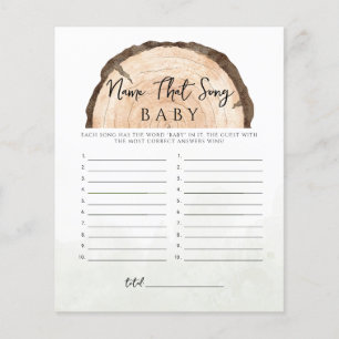 Oh Baby Woodland Rustikaler Name, das Song-Spiel
