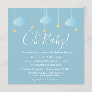 Oh Baby Zwinkern Zwinkern Paare Baby Shower Einladung