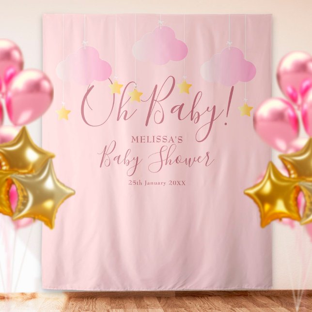 Oh Babydusche Hübsch rosa Foto Stand Hintergrund Wandteppich (Von Creator hochgeladen)