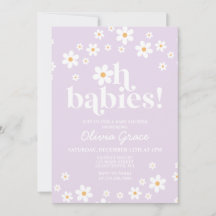 Oh Babys! Daisy lilac Baby Shower