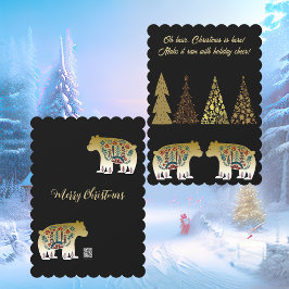 Oh Bären Weihnachten ist hier Golden Pines Black N