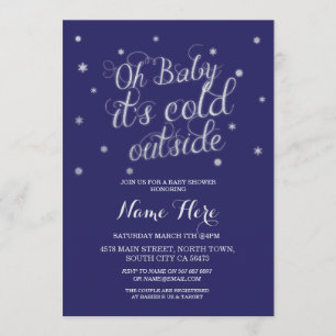 Oh bébé c'est invitation extérieure froide