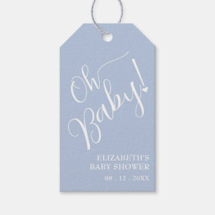 Oh Bébé ! Étiquettes Cadeaux Bleues pour Baby Show
