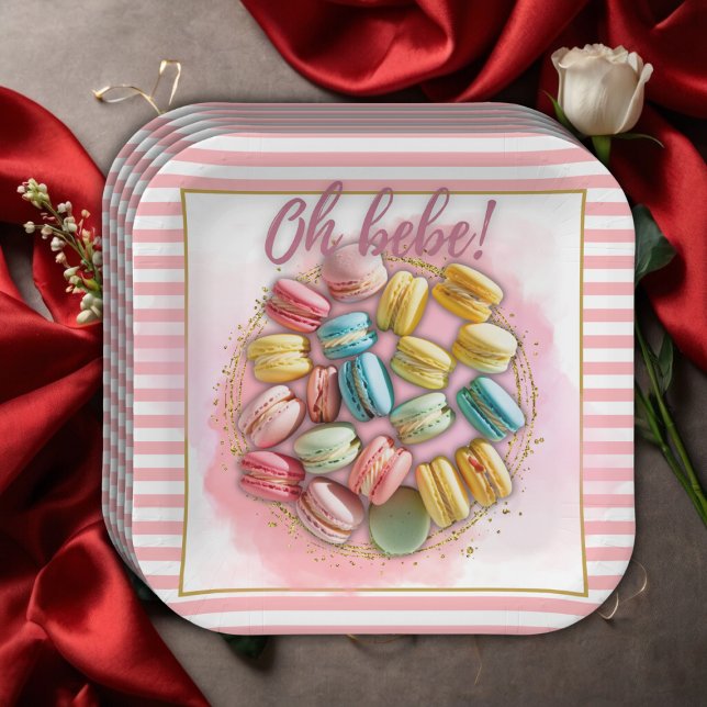Oh bebe French Patisserie Baby Showroom Pappteller (Von Creator hochgeladen)