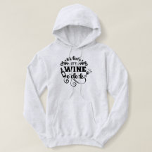 Oh Blick, ist es Wein-Uhr-DamenHoodie