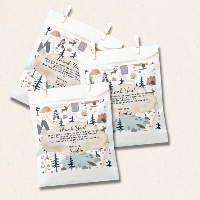 Oh Boy, Adventure Awaits, Hot Air Balloon Square Geschenktütchen (Von Creator hochgeladen)