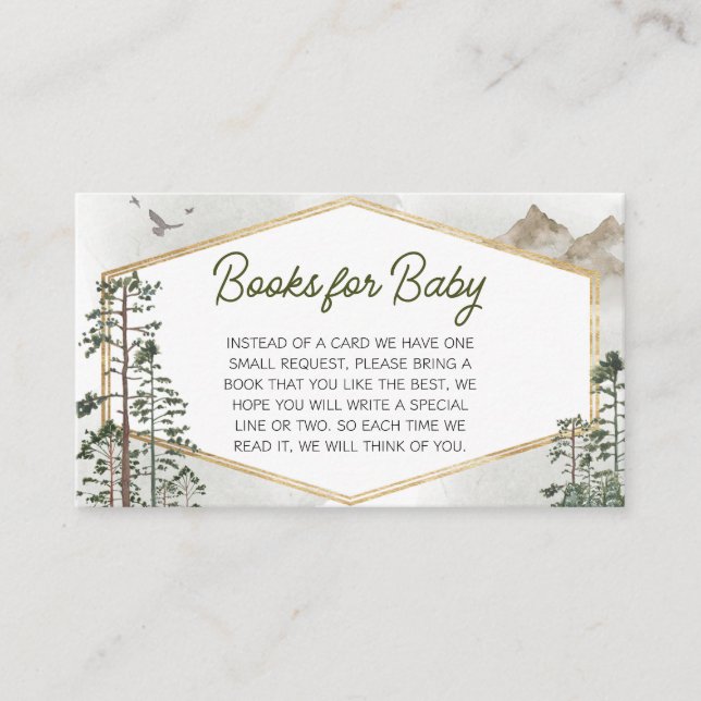 Oh Boy Adventure Begin Baby Shower Books for Baby Begleitkarte (Vorderseite)