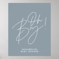 Oh Boy Baby Dusche Drehbuch moderne Baby Blue eleg