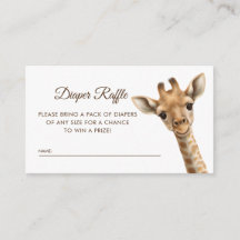 Oh Boy Baby Giraffe Diaper Raffle Baby Dusche