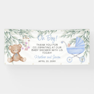 Oh, Boy Baby Shooter Background Banner