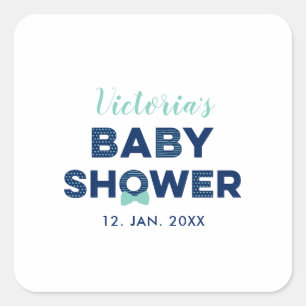 Oh Boy Baby Shower Gastgeschenk Danke, Aufkleber