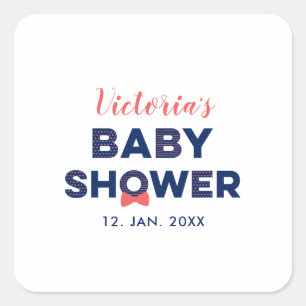 Oh Boy Baby Shower Gastgeschenk Danke, Aufkleber