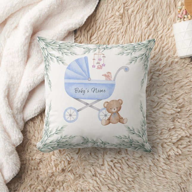 Oh Boy Baby Stroller und Mobile Personalisiert Kissen (Decke)