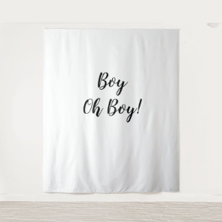 Oh Boy Backdrop Oh Boy Banner Tapestry Wandteppich