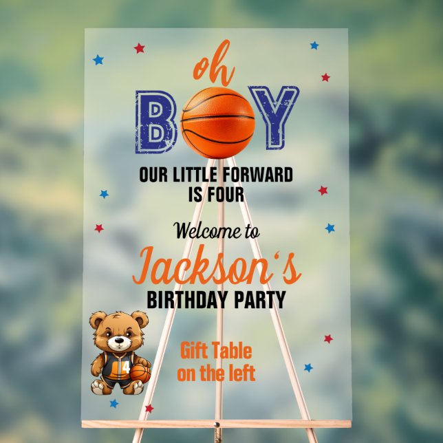 Oh Boy Basketball Thème Anniversaire (Neutre)