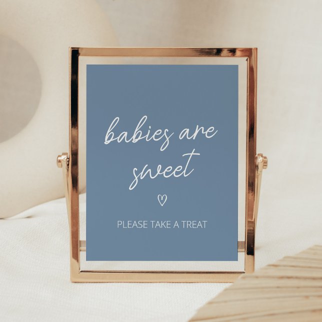 Oh Boy Boho Minimalistisch Babies sind süß Poster (Boho Minimalist Baby Shower Babies are Sweet Sign)