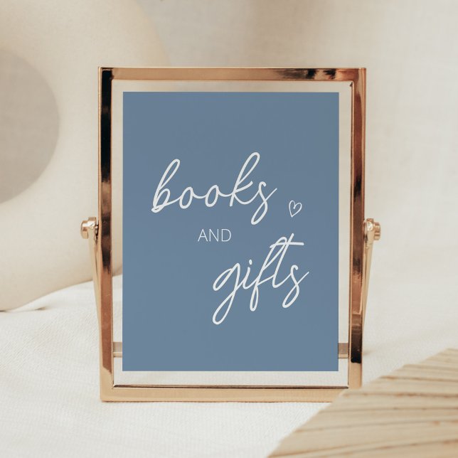 Oh Boy Boho Minimalistisch Baby Dusche Bücher und  Poster (Boho Minimalist Baby Shower Books and Gifts Sign)