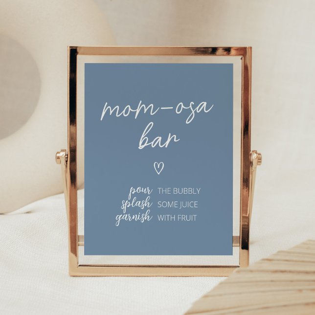 Oh Boy Boho Minimalistisch Baby Dusche Mama Osa Ba Poster (Boho Minimalist Baby Shower Mom Osa Bar Sign)