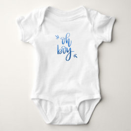 Oh Boy - Calligraphy Baby Bodysuit Strampler