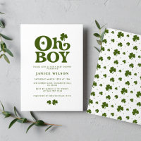 Oh Boy Charm St. Patrick's Day Baby Shower