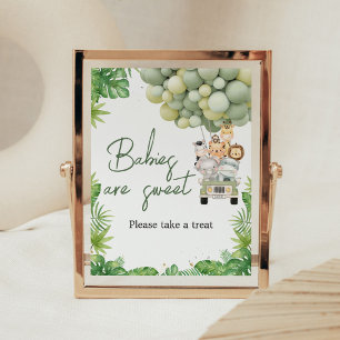 Oh Boy Dschungel-Safari-Baby-Shower-Süße Babys Zei Poster