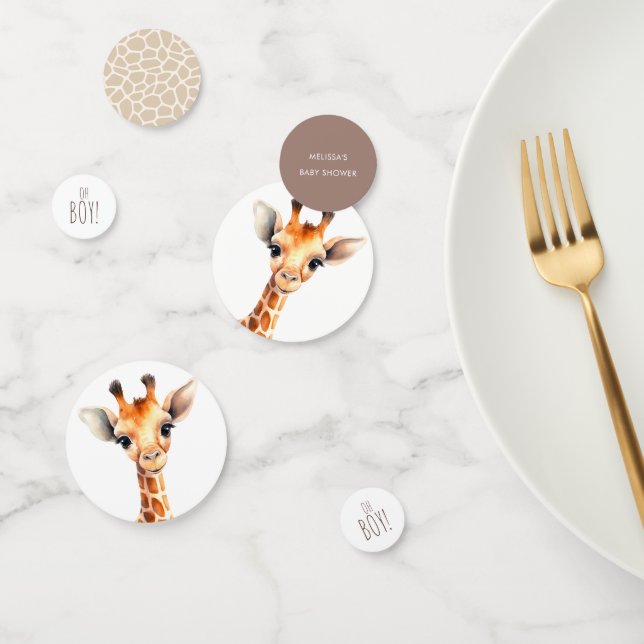 Oh Boy Giraffe Babydusche Konfetti (Gruppe)