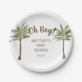 Oh Boy Jungle Safari Baby Dusche Pappteller
