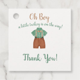 Oh Boy Little Turkey Baby Dusche Geschenkanhänger