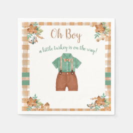 Oh Boy Little Turkey Baby Dusche Serviette
