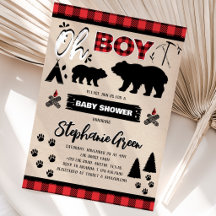 Oh Boy Lumberjack Baby Dusche