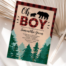 Oh Boy Lumberjack Baby Dusche
