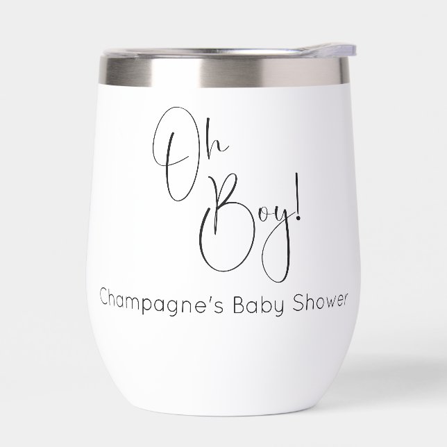 Oh Boy Modern Script Baby Dusche (Links)