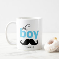 Oh Boy Mustache | PERSONALISIERTE TASSE