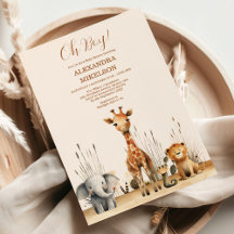 Oh Boy Niedlich Safari Animal Greenery Baby Dusche