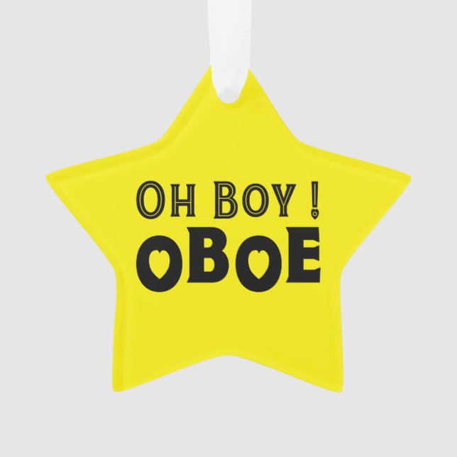 Oh Boy Oboe Ornament (Vorderseite)