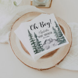 Oh Boy Rustic Mountains Kinderdusche Serviette