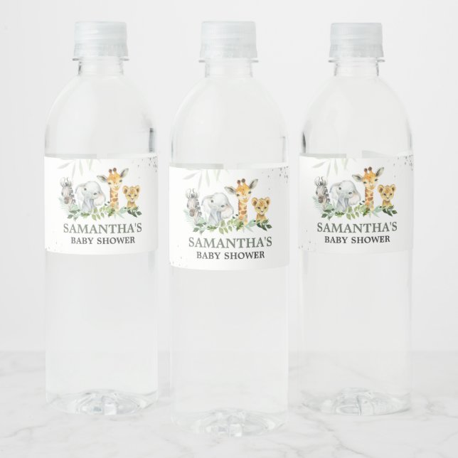 Oh Boy Safari Baby Dusche (Flaschen)