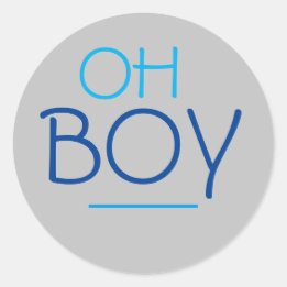 Oh Boy Sticker