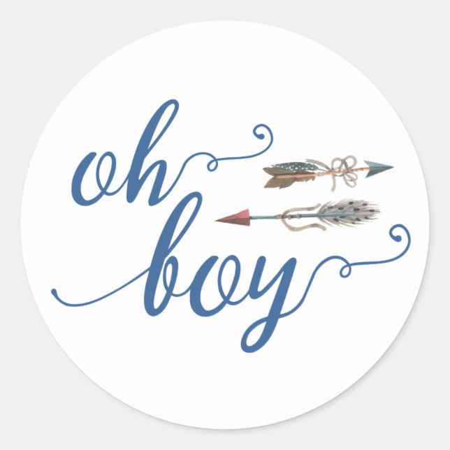 Oh Boy Tribal Sticker (Vorderseite)