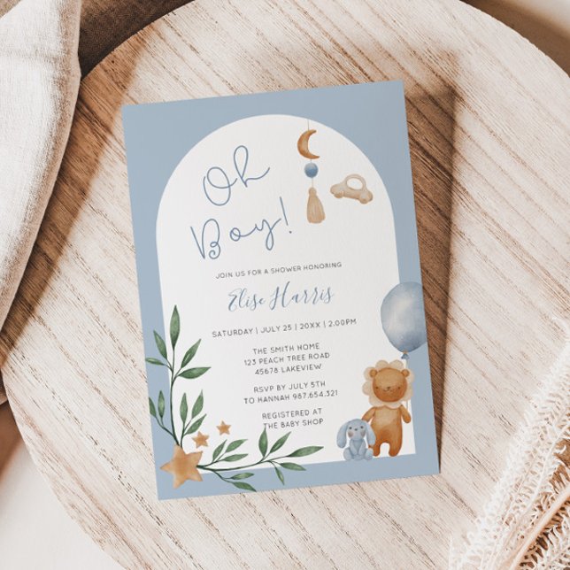 Oh Boy Vintag Toys Kinderdusche Einladung (Von Creator hochgeladen)