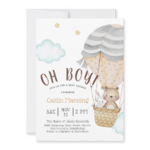 Oh Boy Woodland Teddy Bear Baby Dusche