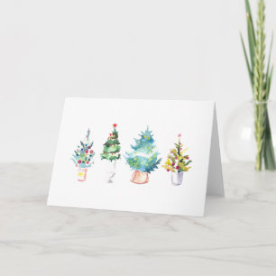 "Oh carte de voeux d'arbre de Noël"