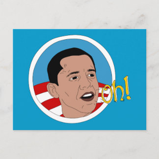 Oh! Carte postale Obama Doodle Art