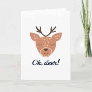 Oh cerf cerf amour Carte de vœux pliée DeeFolded