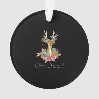 Oh Cerf Mignon Ornement Acrylique Minimaliste