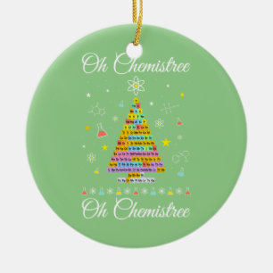 Oh Chemie farbenfrohe, periodisch erscheinende Tis Keramik Ornament