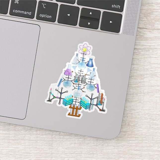 Oh Chemie, Oh Christbaum Aufkleber (Detail)