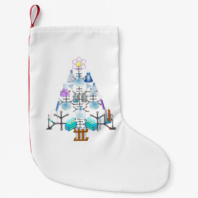 Oh Chemie, Oh Christbaum Kleiner Weihnachtsstrumpf (Vorderseite)