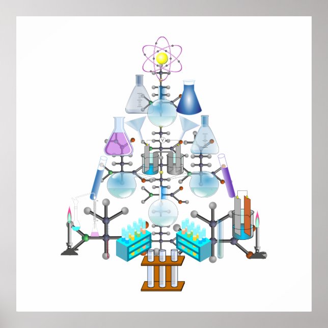 Oh Chemie, Oh Christbaum Poster (Vorne)